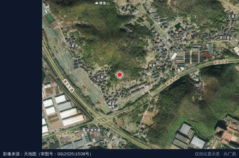 天力工业园区东区-4栋卫星位置示意图