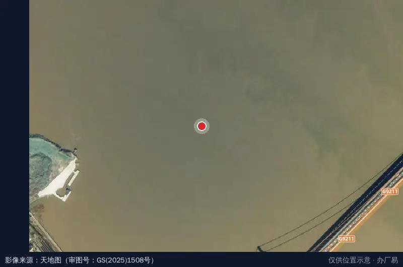 中澳现代产业园(舟山)卫星位置示意图