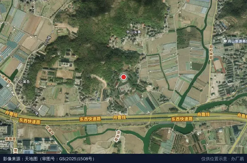 普陀区健康产业园-B座卫星位置示意图
