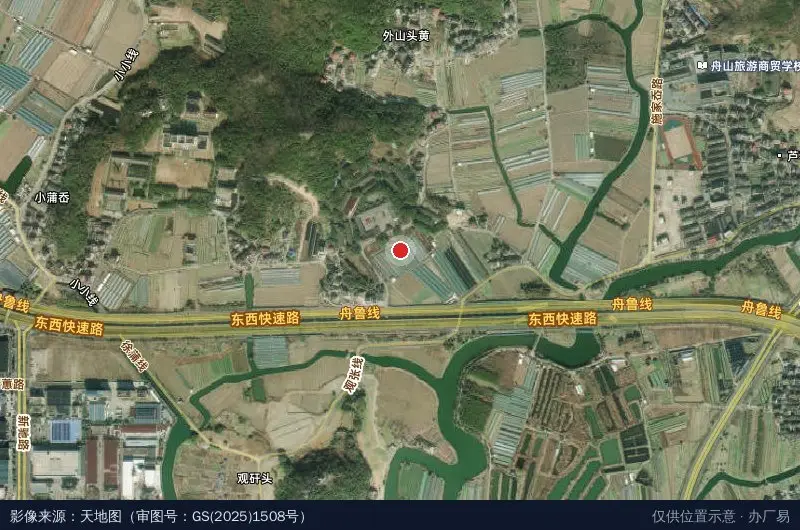 普陀区健康产业园-F座卫星位置示意图