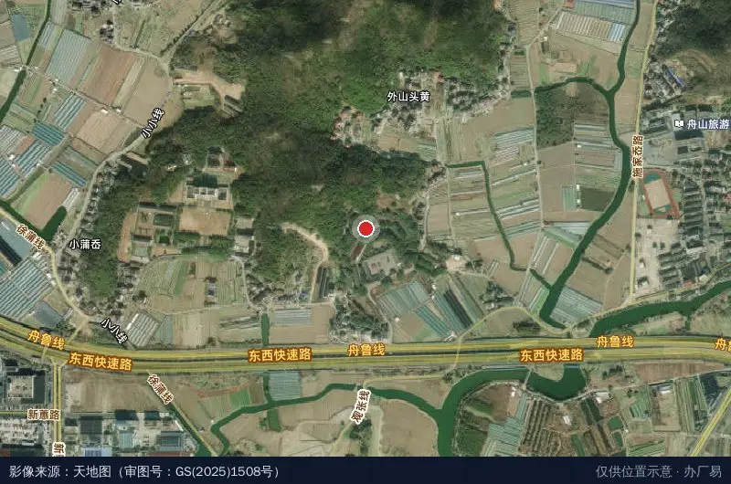 普陀区健康产业园-A座卫星位置示意图