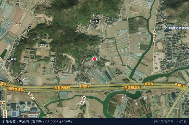 普陀区健康产业园-D座卫星位置示意图