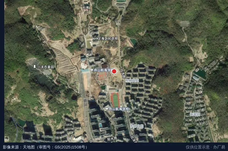 舟山博汇大厦产业园-A栋卫星位置示意图