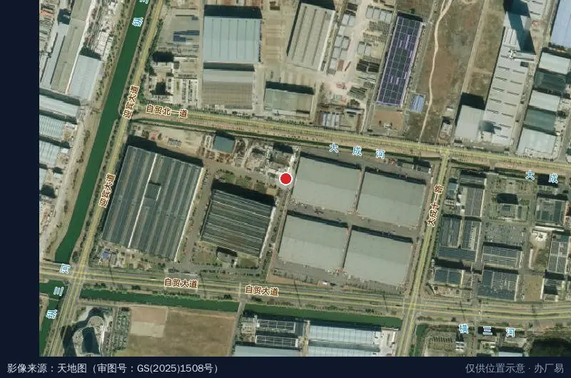 舟山市综合保税区企业服务中心卫星位置示意图