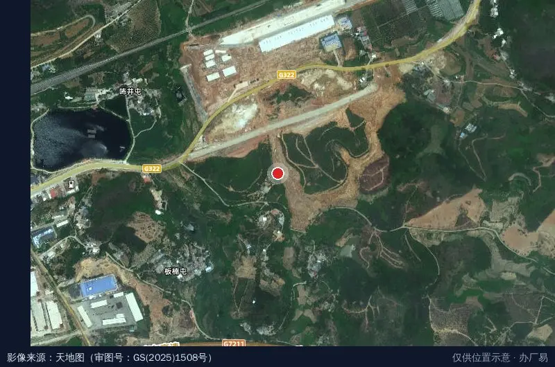 友谊关工业园卫星位置示意图