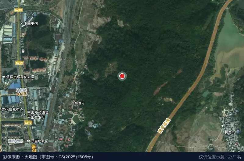 南山工业园卫星位置示意图
