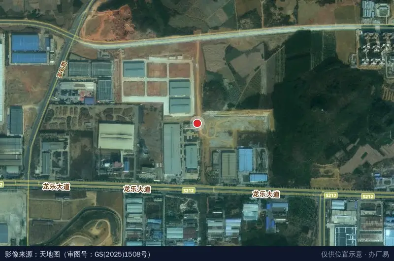 广西中国-东盟青年产业园卫星位置示意图