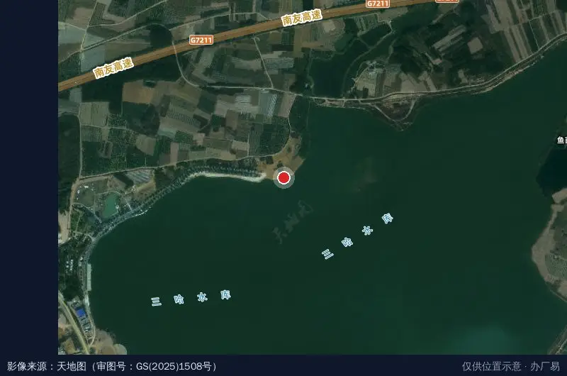 国一东盟青年产业园卫星位置示意图