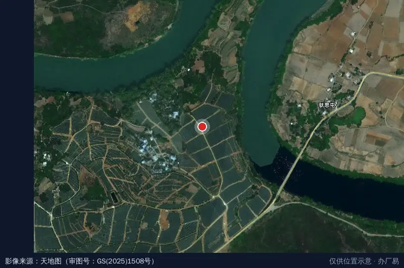 上金乡嘉信火龙果种植产业示范园卫星位置示意图
