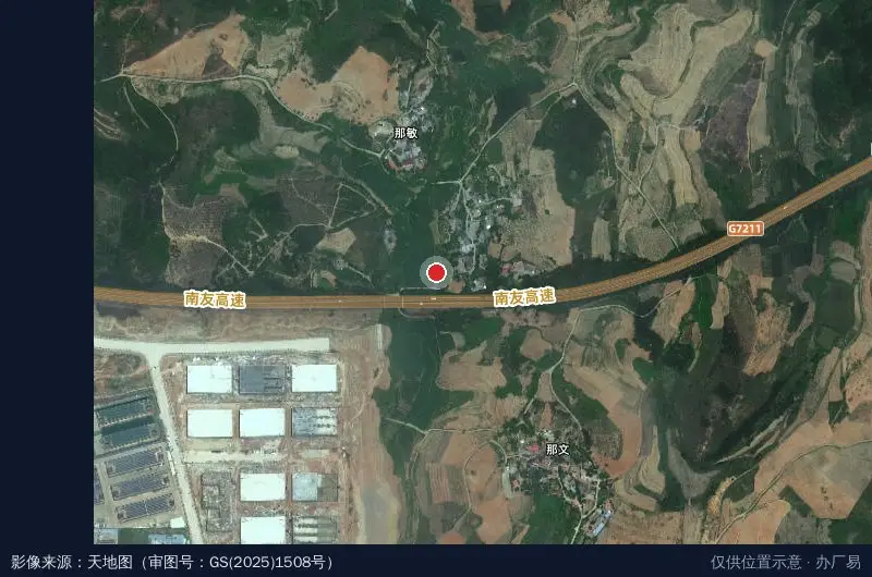中国凭祥沿边产业园综合服务中心卫星位置示意图