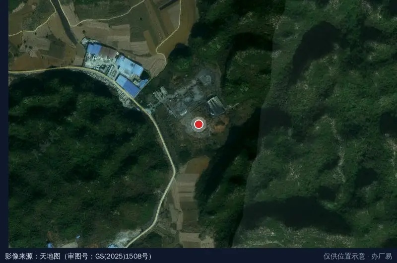 锰铝科技产业园卫星位置示意图