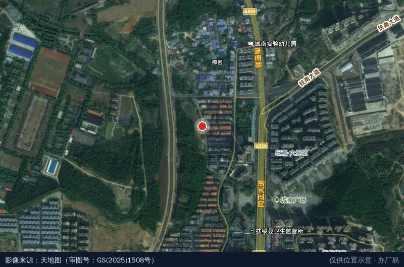 天晟农业产业园卫星位置示意图