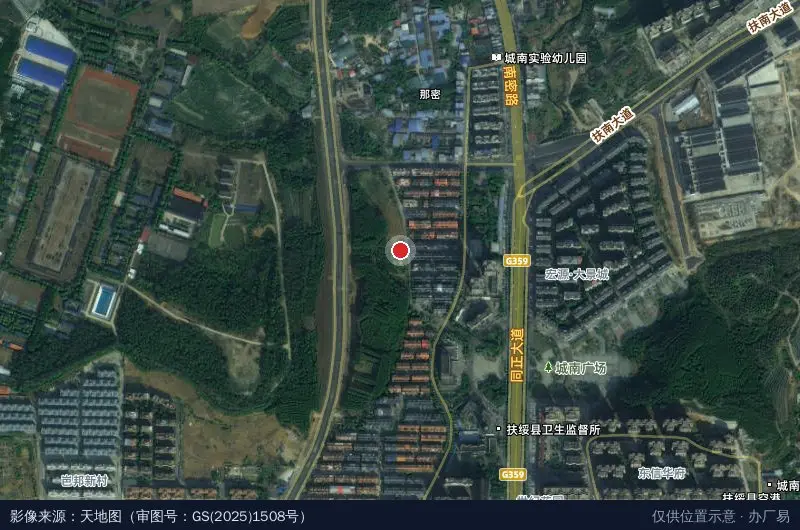 扶绥电商科技产业园卫星位置示意图