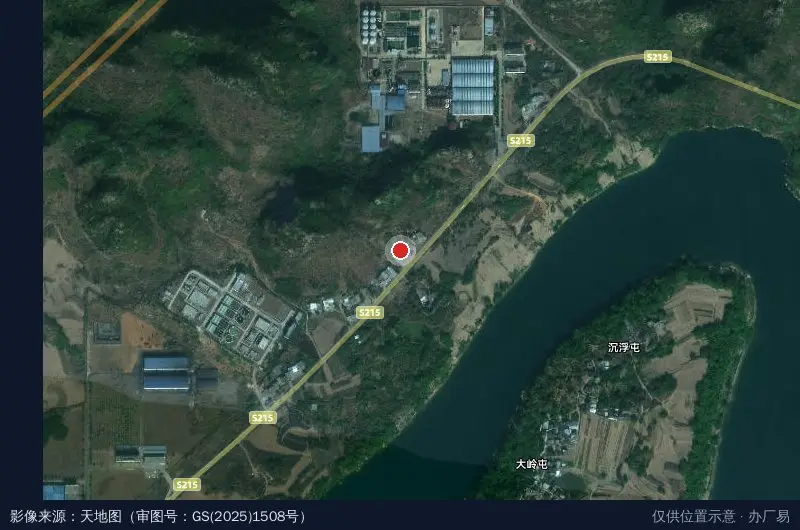 中信大锰崇左产业园-东南门卫星位置示意图