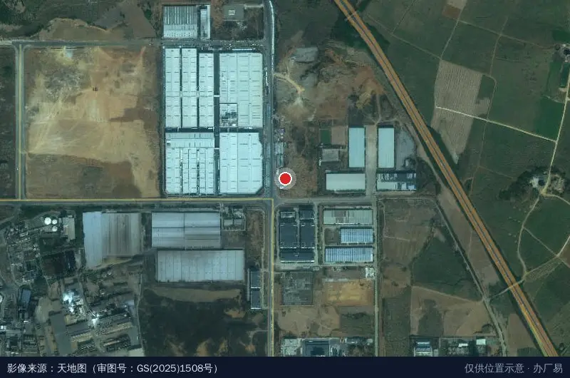 湘桂循环经济产业园-后勤服务中心卫星位置示意图