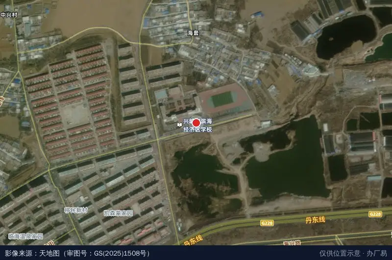辽宁临海产业园区卫星位置示意图