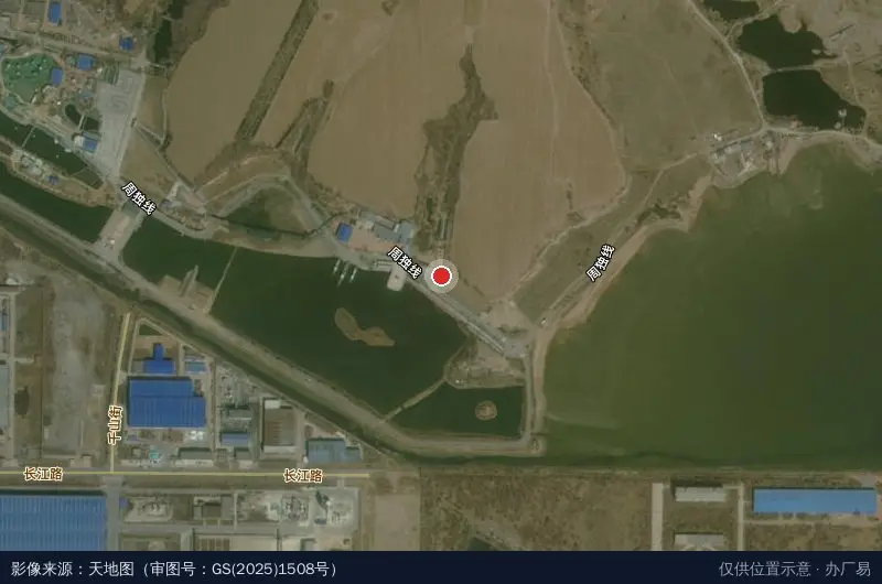 中船重工渤船产业园区卫星位置示意图