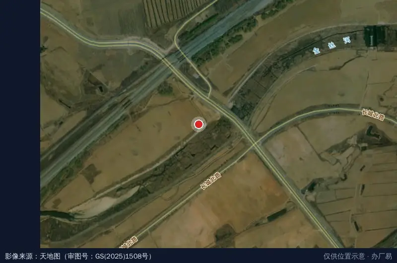 东戴河新区飞地产业园-西北门卫星位置示意图