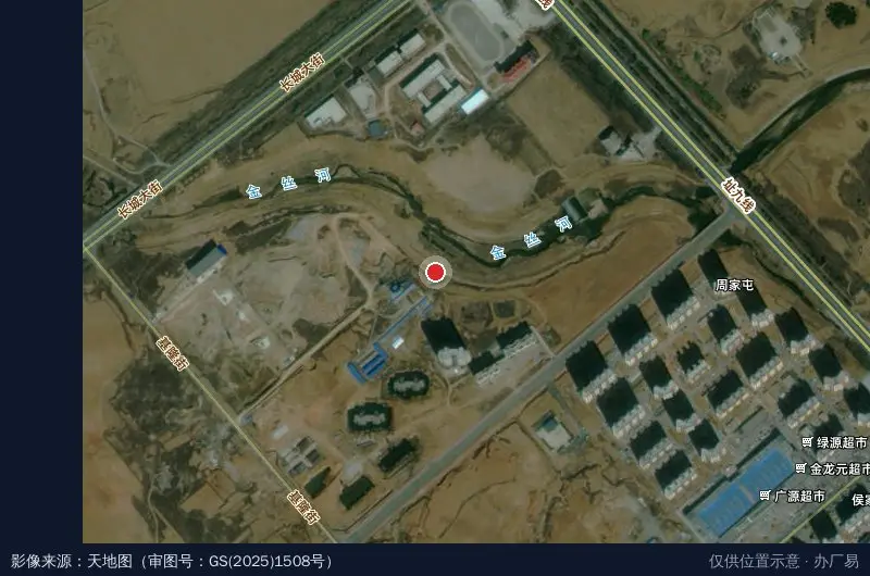 青牛呼叫中心产业园卫星位置示意图