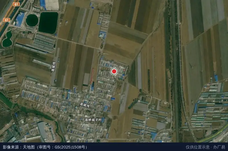 高桥经济开发区卫星位置示意图