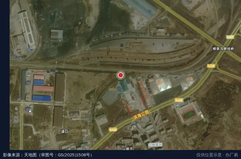 葫芦岛经济技术开发区农民工就业服务中心卫星位置示意图