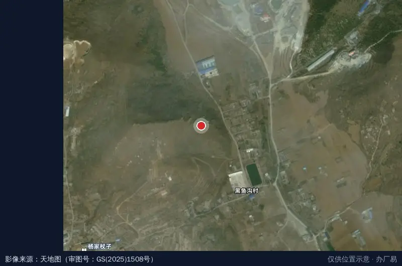 杨家杖子经济技术开发区建筑工程公司卫星位置示意图