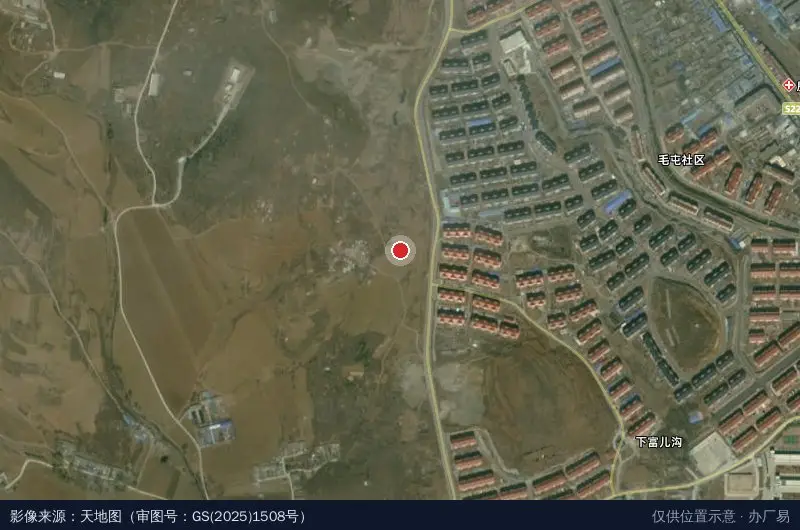 葫芦岛杨家杖子经济开发区兴旺酒厂卫星位置示意图