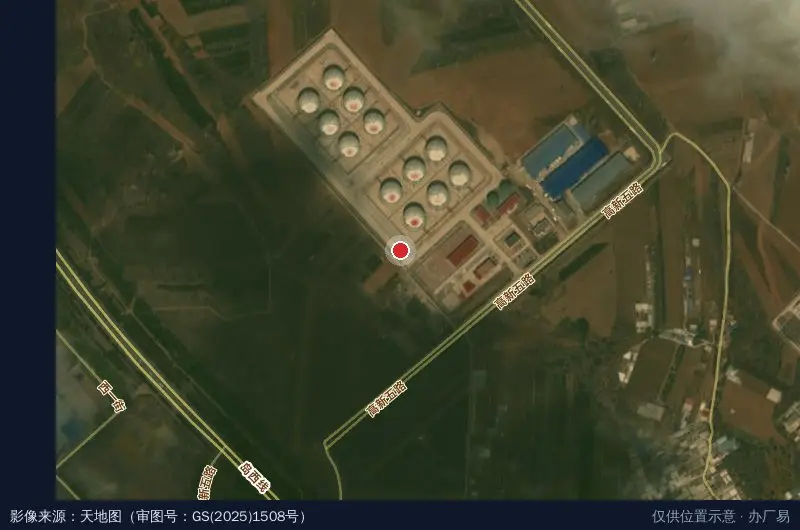 葫芦岛市烟草专卖局(高新五路)卫星位置示意图