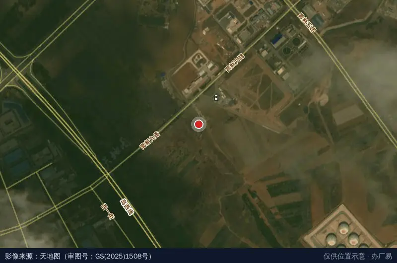 西五街/高新八路(路口)卫星位置示意图