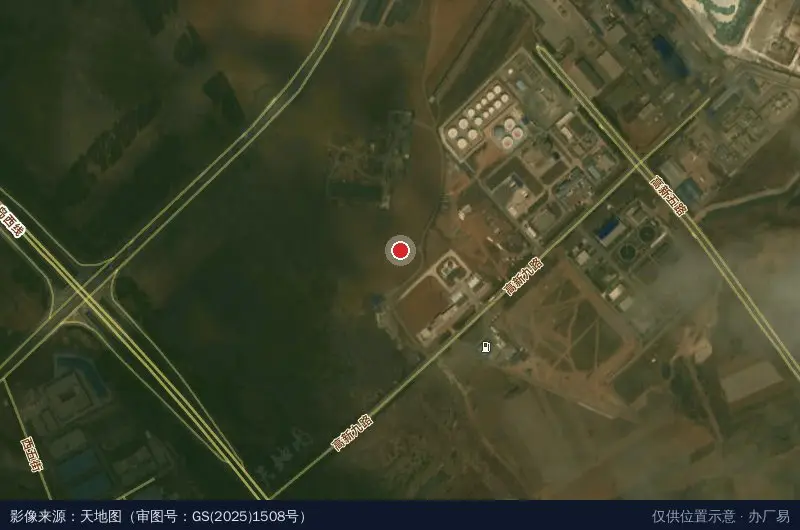 西五街/高新九路(路口)卫星位置示意图