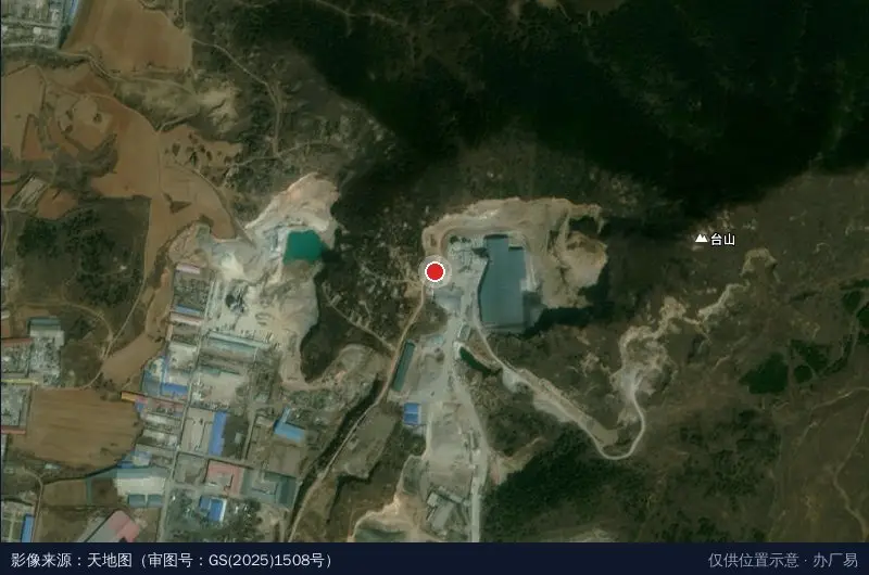 金硕物流中心卫星位置示意图