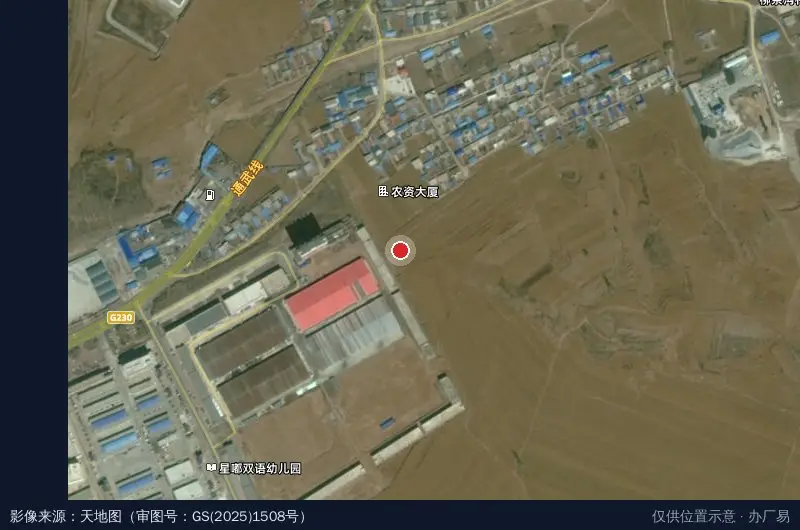 建昌交通物流园区卫星位置示意图