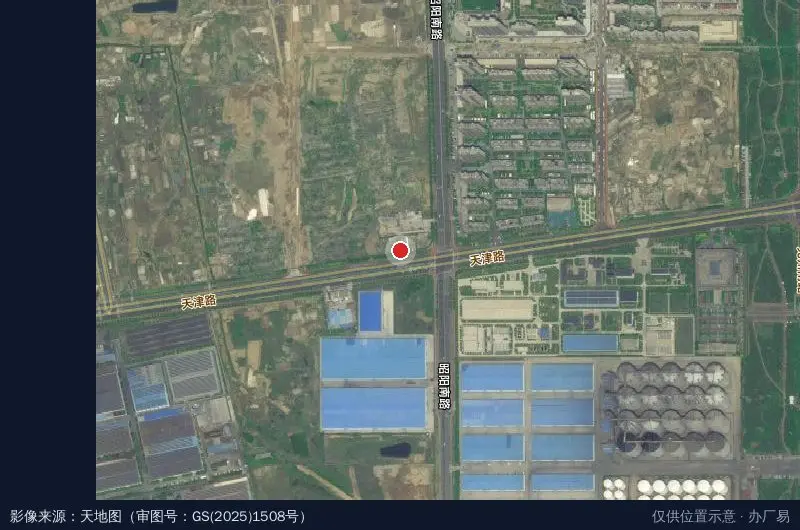 金马工业园卫星位置示意图