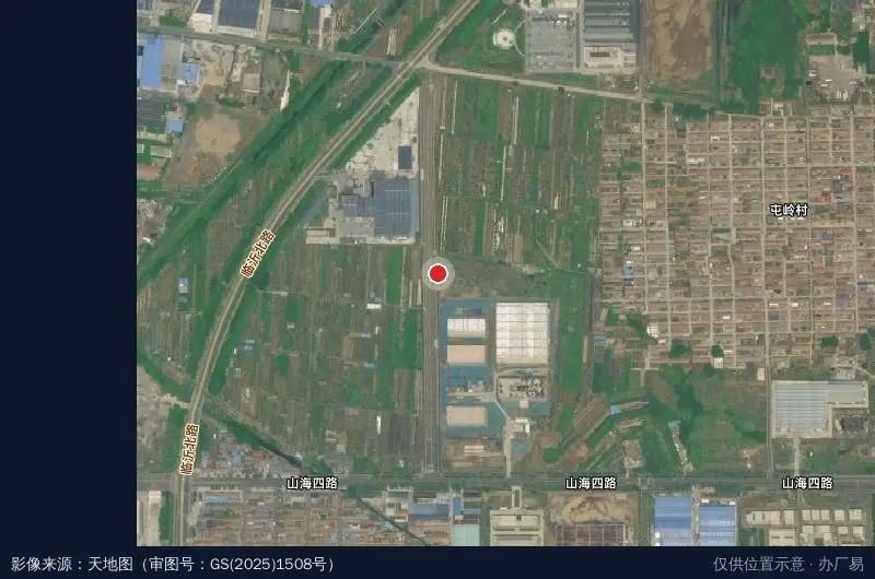 河山工业园卫星位置示意图