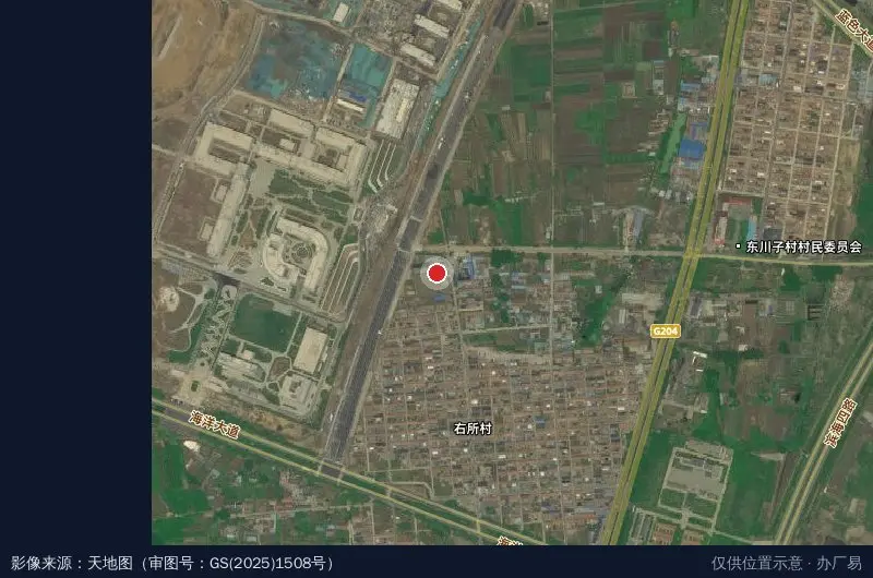 中盛集团工业园卫星位置示意图