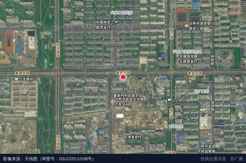 日照经济技术开发区交通和建设局卫星位置示意图