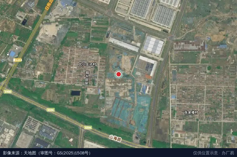 山东日照高新区电子信息产业园-A6南区卫星位置示意图
