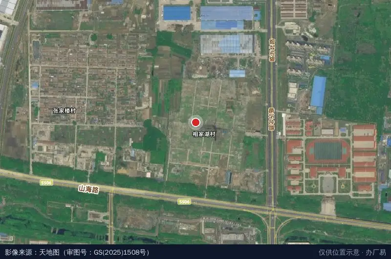 高新区创业中心(高新七路富阳路)卫星位置示意图