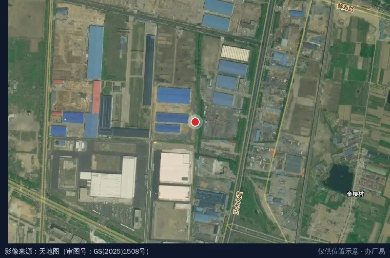 天泽冷链物流园卫星位置示意图