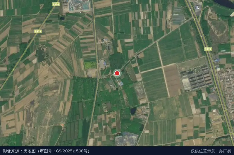 山东万平农业生态科技园卫星位置示意图