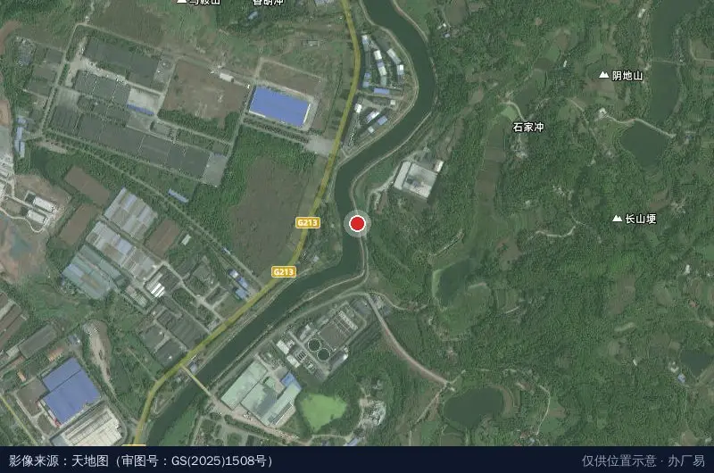 井研工业集中卫星位置示意图