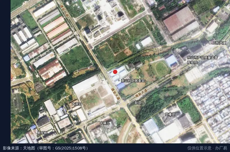 盛泰工业孵化港卫星位置示意图