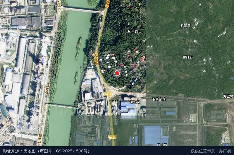 福华农化循环产业园卫星位置示意图
