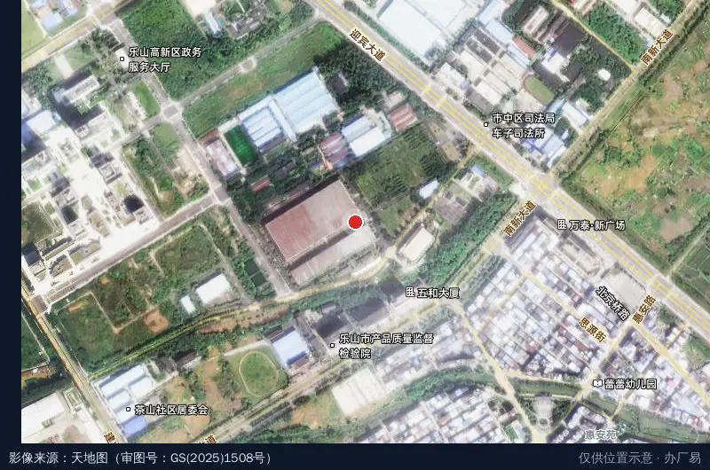 创新产业园卫星位置示意图