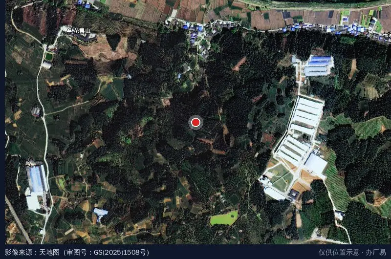 四川省夹江经开区高端陶瓷产业园卫星位置示意图