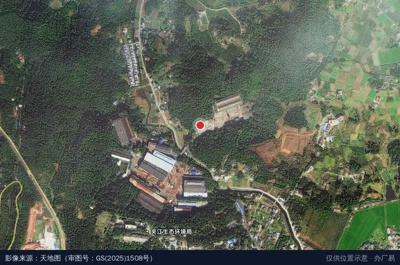四川省藏羌彝文化产业走廊园区卫星位置示意图