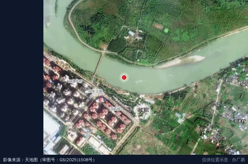 乐山高新区科技园-西南1门卫星位置示意图