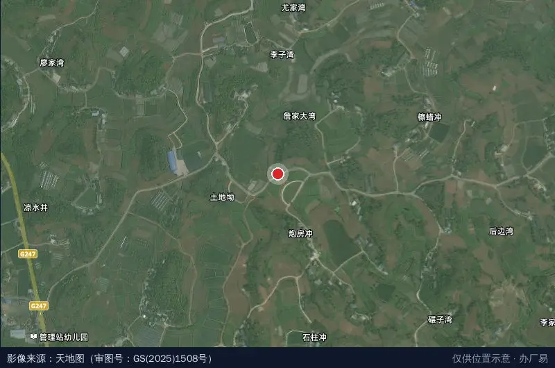 威远蜀威七星椒产业园卫星位置示意图