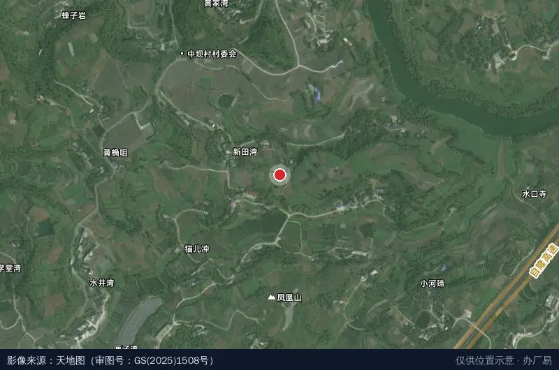 威远无花果产业融合发展示范园-展示中心卫星位置示意图
