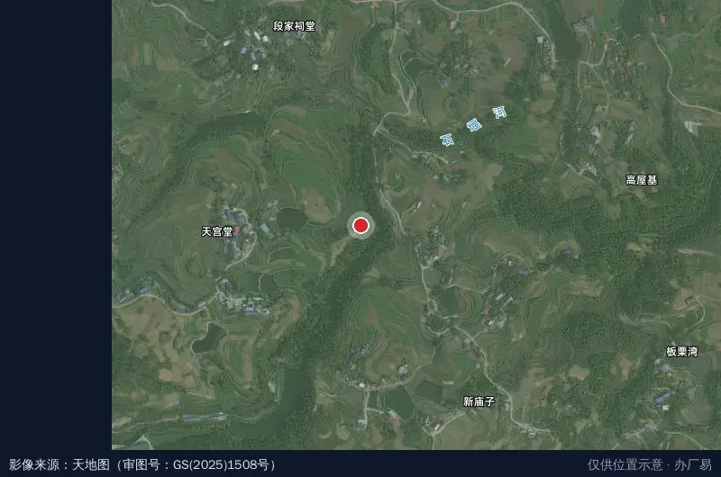 四川永利乡鹰电子商务商贸产业园-东2门卫星位置示意图